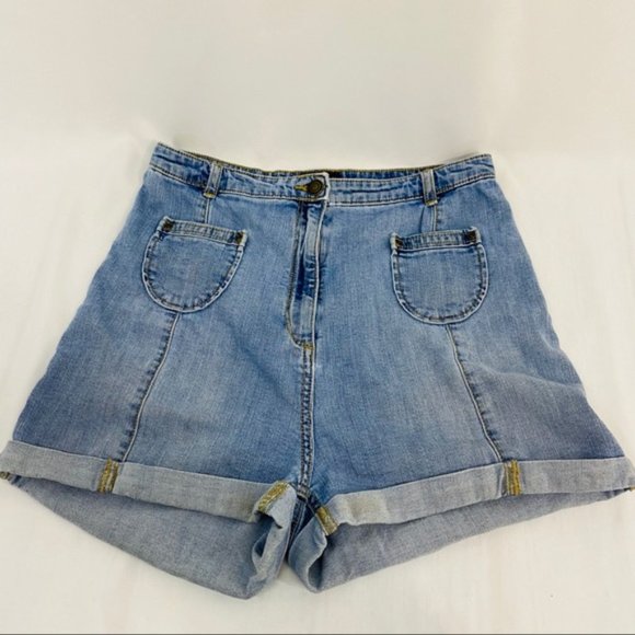 H&M Pants - H&M High Waisted Shorts Cuffed Mini Pockets